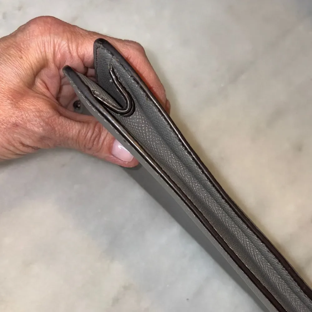 Coach Wristlet Bag Purse Leather Cross Grain Clutch Wallet - Picture 8 of 16